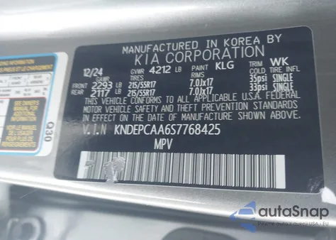 2025 Kia Seltos Lx from USA, damaged, VIN KNDEPCAA6S7768425